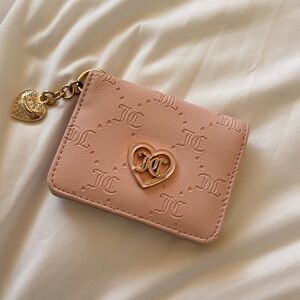 Pink Juicy Couture Card Holder with Heart Charm